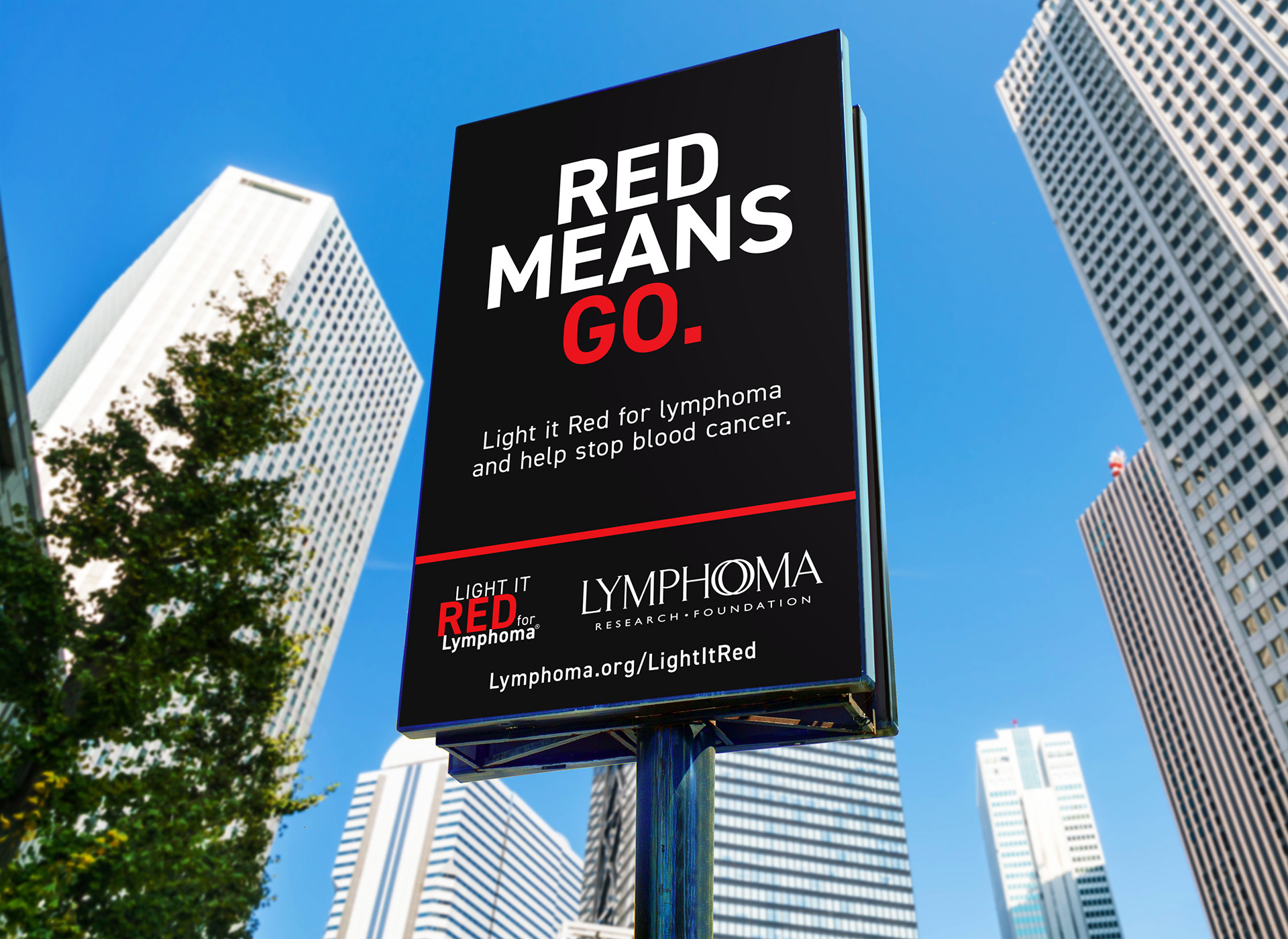 Lymphoma Research Foundation - Billboard Design - "Make the Future Brighter"