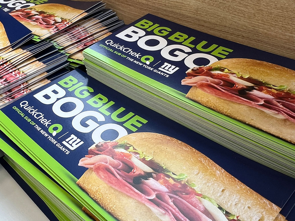 Print Design - QuickChek and the New York Giants Official BOGO Coupons
